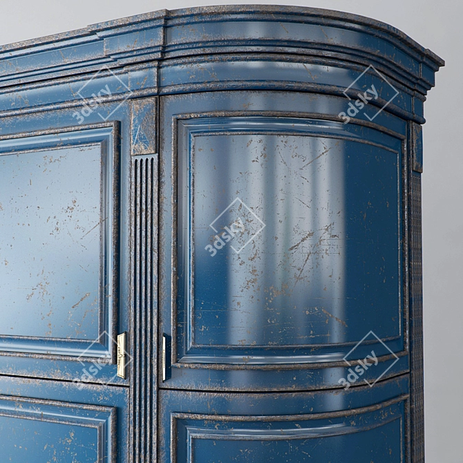 Vintage Corner Cabinet 3D model image 2