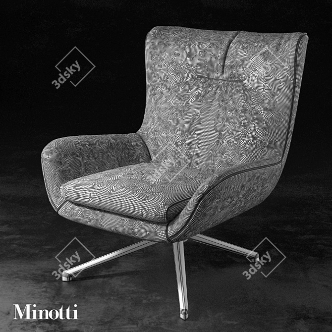 Comfy & Spacious Minotti Jensen 3D model image 3