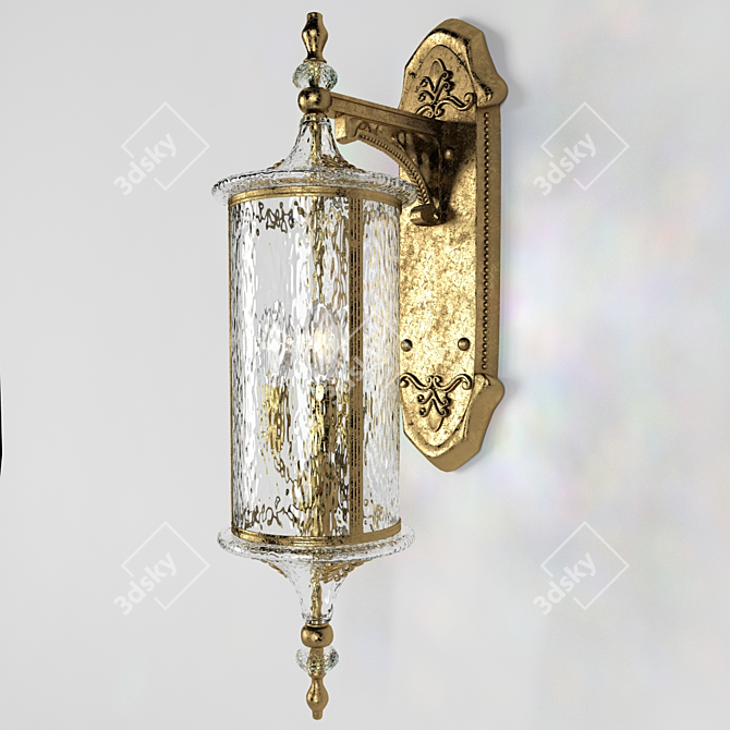 Elegant Wall Street Lamp by Chiaro 3D model image 1