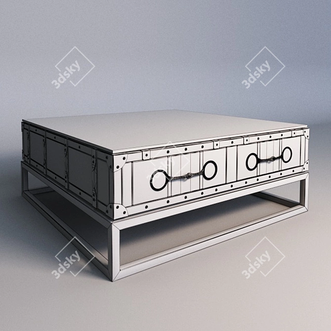 Elegant Astoria Coffee Table 3D model image 2