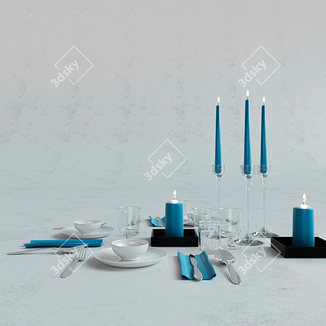 Elegant Decor Set 3D model image 2