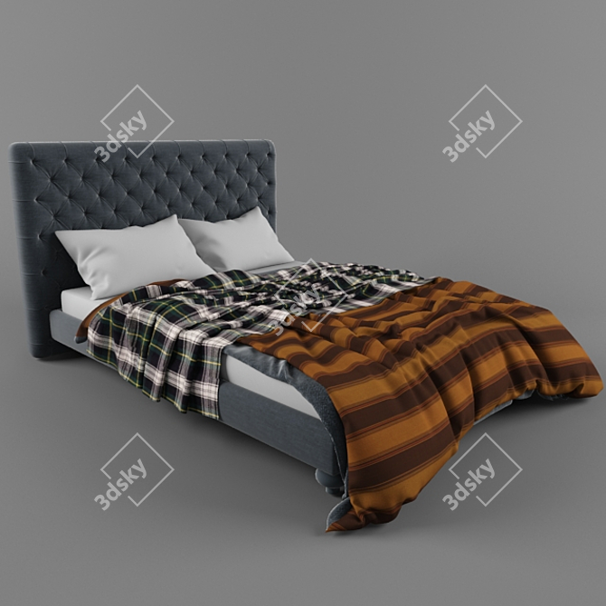 Elegant Ego Bed 3D model image 1