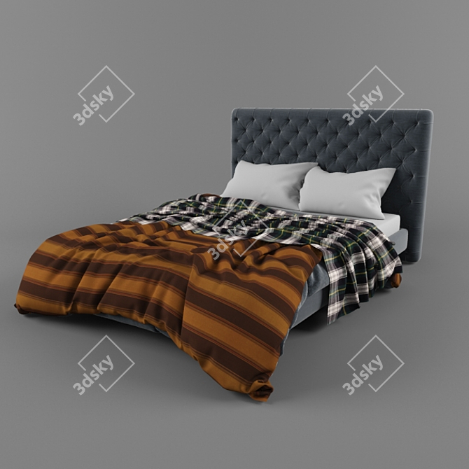 Elegant Ego Bed 3D model image 2