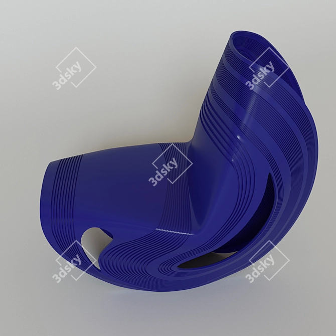 Indigo Fold Chair by Zaha 3D model image 2