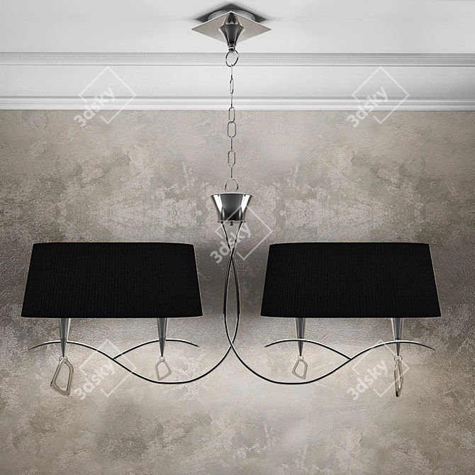 Elegant Mantra Mara Pendant Lights 3D model image 3