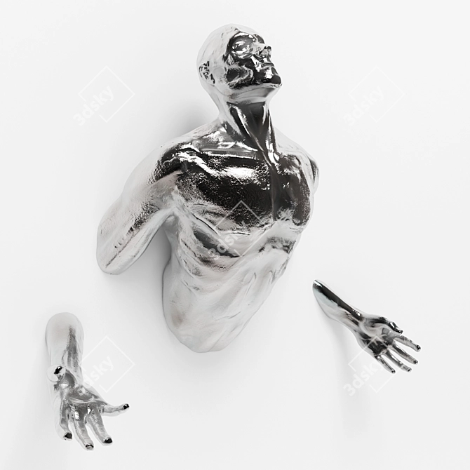 Ethereal Fusion: Matteo Pugliese Sculpture 3D model image 1