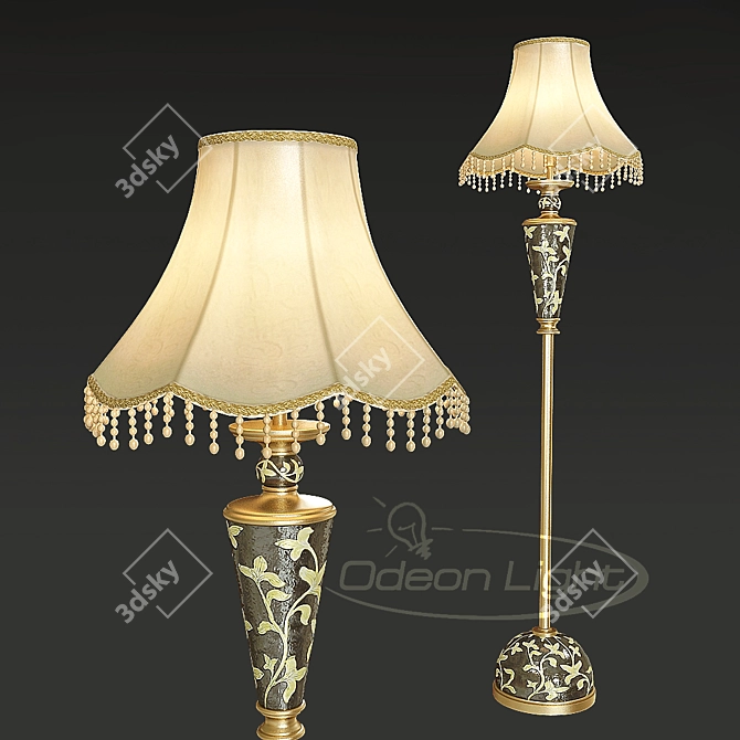 Odeon Light Perry Pendant 3D model image 1