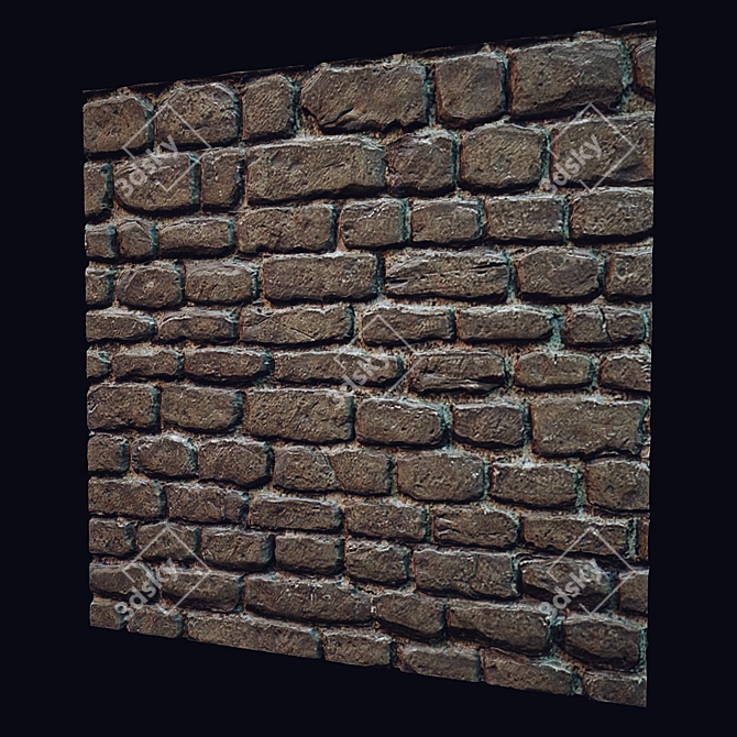 Versatile Brick Wall Solution 3D model image 1