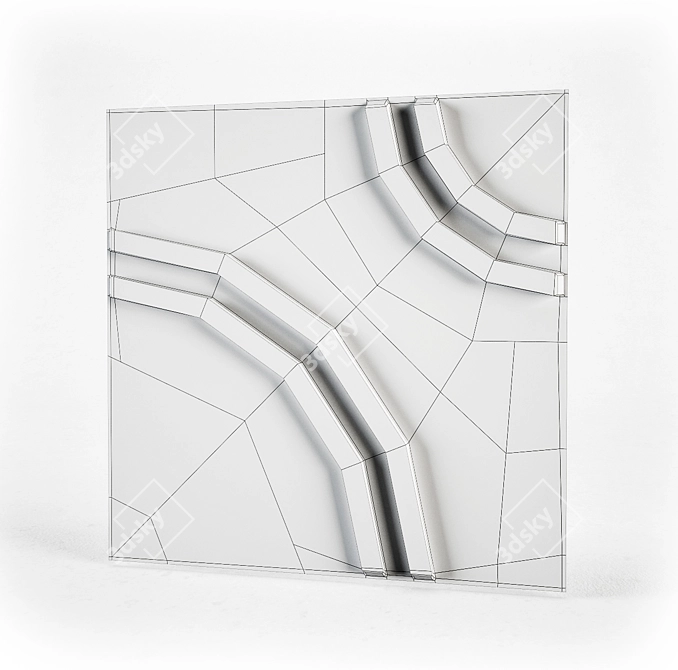Elevate Your Space with 3D Panels 3D model image 3