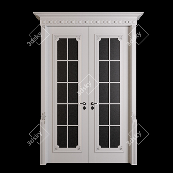 Elegant Heritage Door 3D model image 1