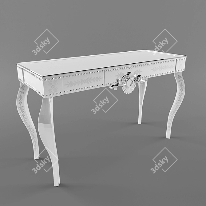 Italian Handcrafted Buffet Table 3D model image 1
