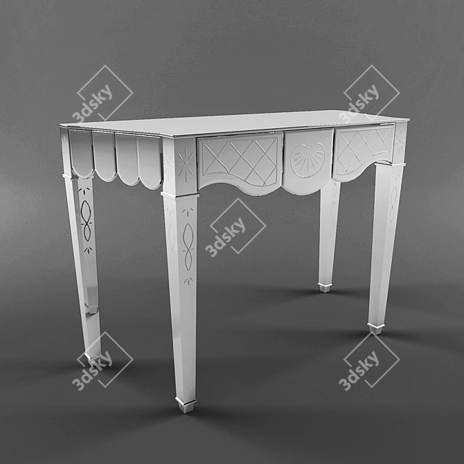 Elegant Venetian Buffet 3D model image 1