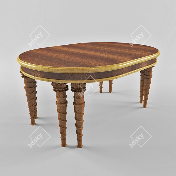 Elegant Provasi Table 3D model image 1