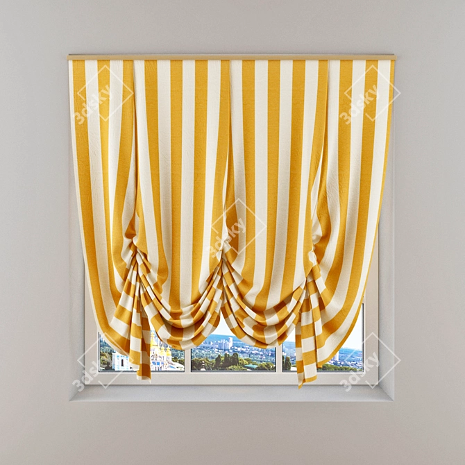 Espocada London Curtains 3D model image 1