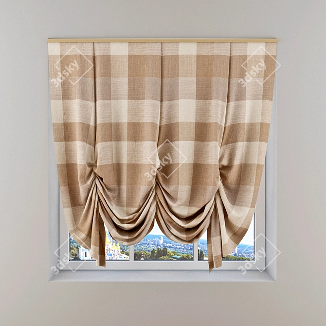 Espocada London Curtains 3D model image 2