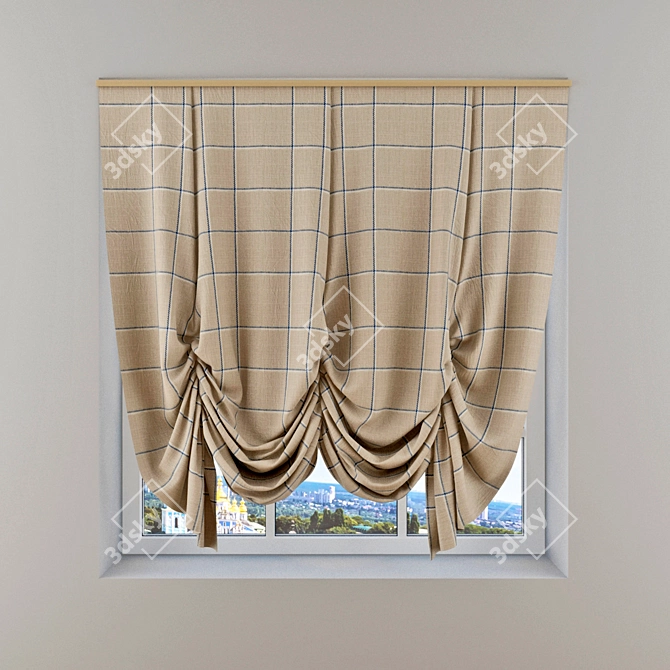 Espocada London Curtains 3D model image 3