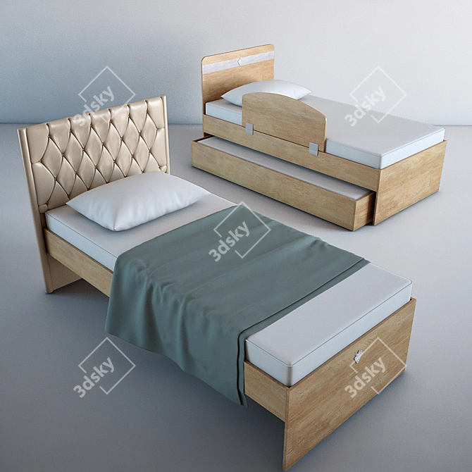 Cilek Natura Kids Furniture Set 3D model image 2