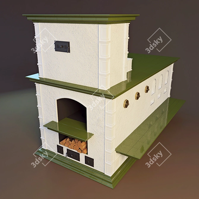 Russian-inspired Bake Model 3D model image 1