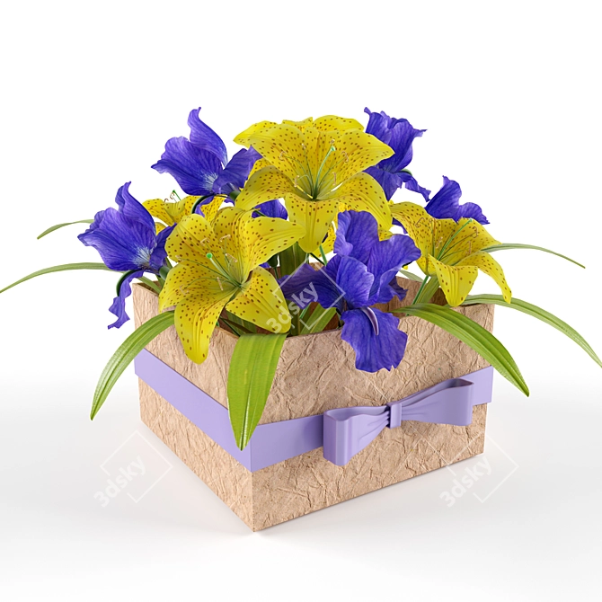 Elegant Bloom Box 3D model image 1