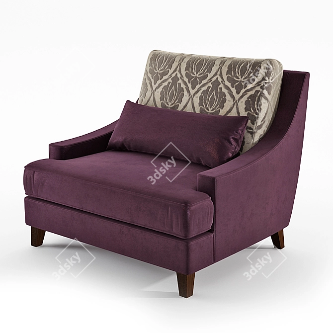Selva 1125: Stylish and Comfortable Chair 3D model image 1
