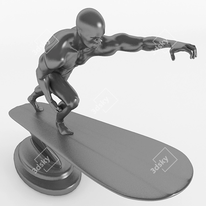 Cosmic Cruiser: The Silver Surfer 3D model image 3