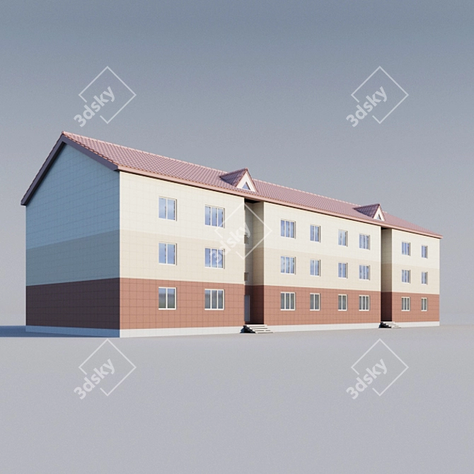 2-Section Residential House | Charming Model on Chekhov Street 3D model image 2