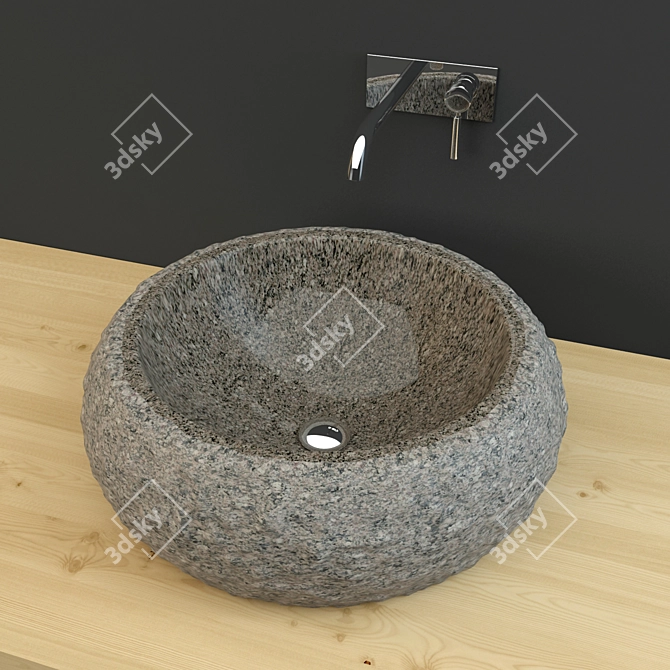  Natural Stone Sink 3D model image 1