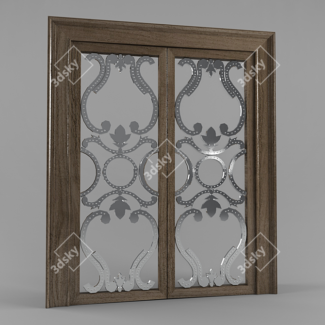 Elegante Italiano Doors 3D model image 1