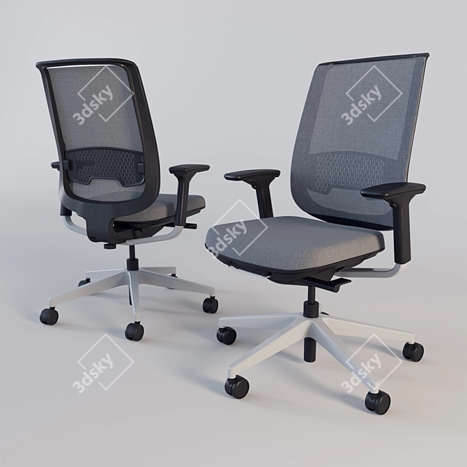 ErgoFit Chair: Perfect Comfort Solution 3D model image 1