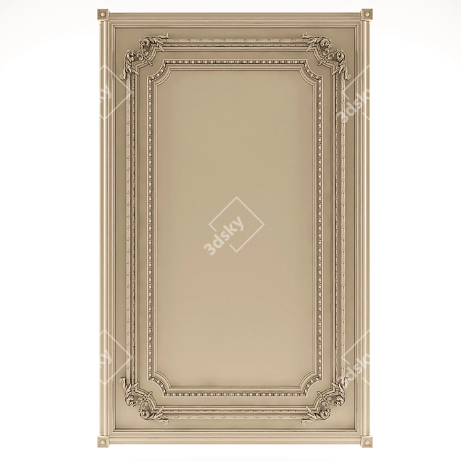 Classic Decorative Wall Panels 3D model image 1