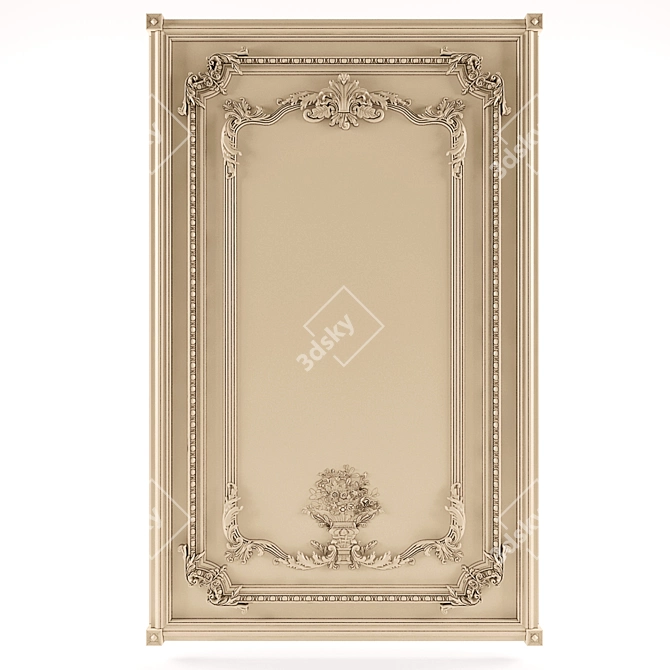 Elegant Wall Panels 3D model image 1