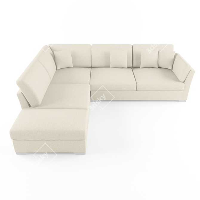 Fiesta Modular Sofa: Ultimate Comfort & Elegant Design 3D model image 1