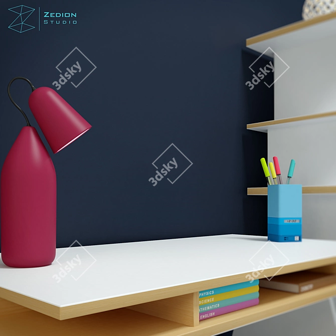 Elegant Essentials: Office Set 3D model image 3