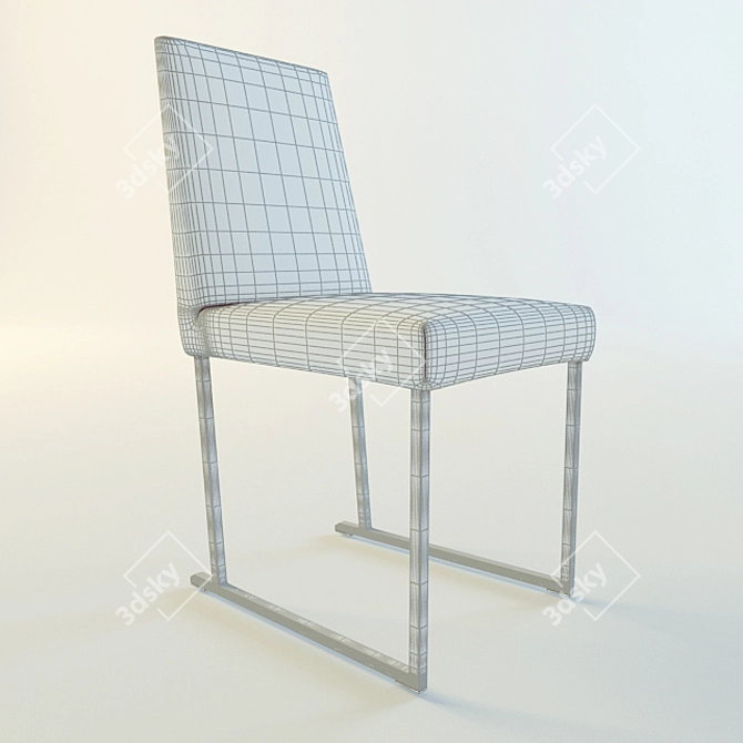 Modern Designer Chair: Solo B&B 3D model image 2