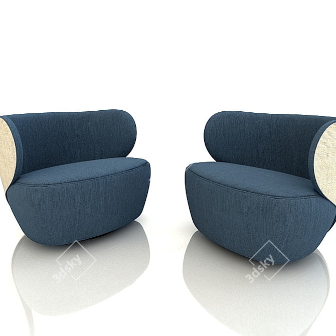 Elegant Hospitality Chair 3D model image 2