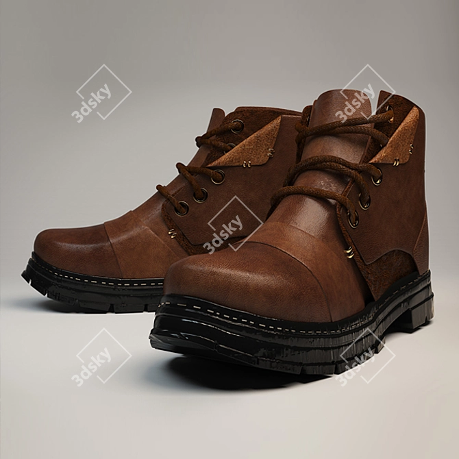 3DMax Shoes Model 3D model image 1