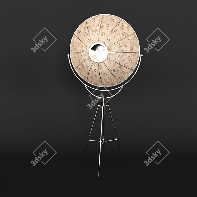 Fortuny Floor Lamp: Timeless Elegance Illuminated 3D model image 2