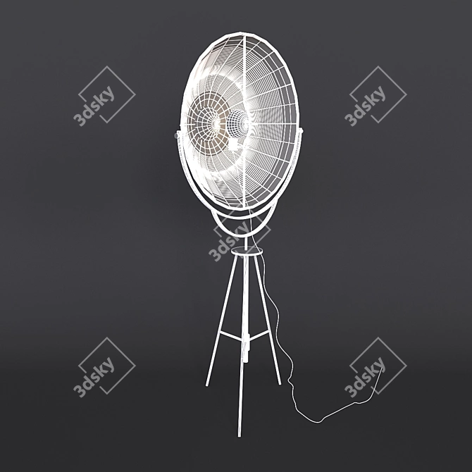 Fortuny Floor Lamp: Timeless Elegance Illuminated 3D model image 3