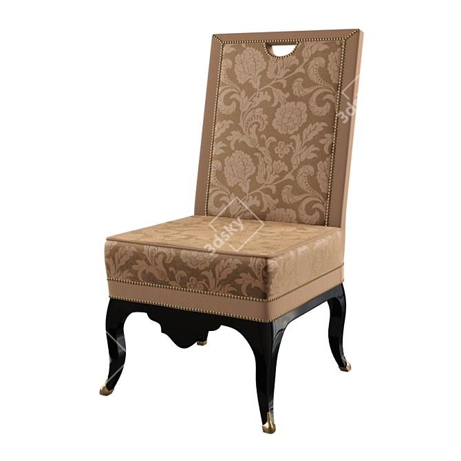 Elegant Champs-Elysees Bois Chair 3D model image 1