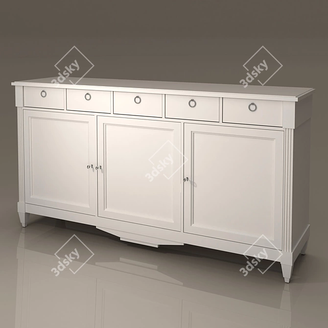 Direttorio 1751 Classic Chest of Drawers 3D model image 1