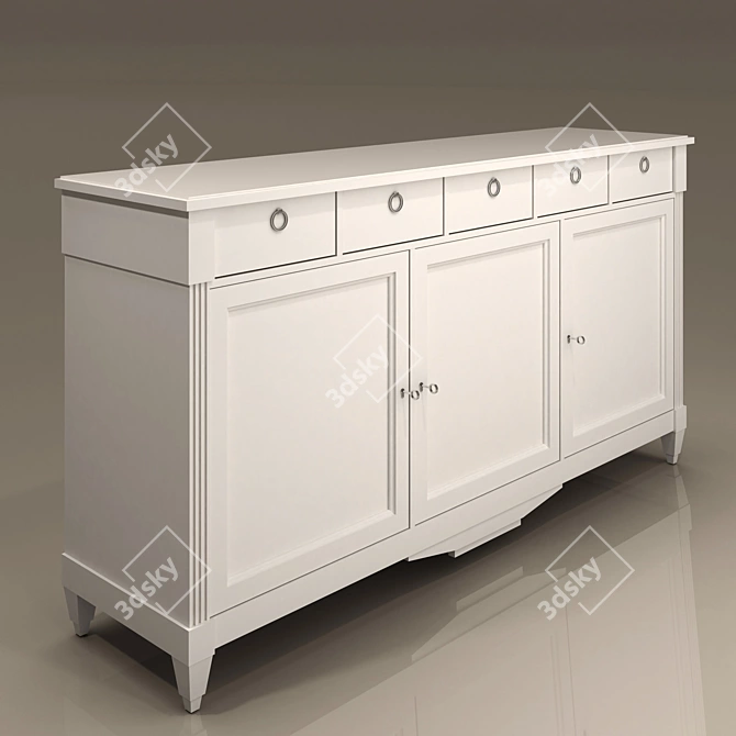 Direttorio 1751 Classic Chest of Drawers 3D model image 2