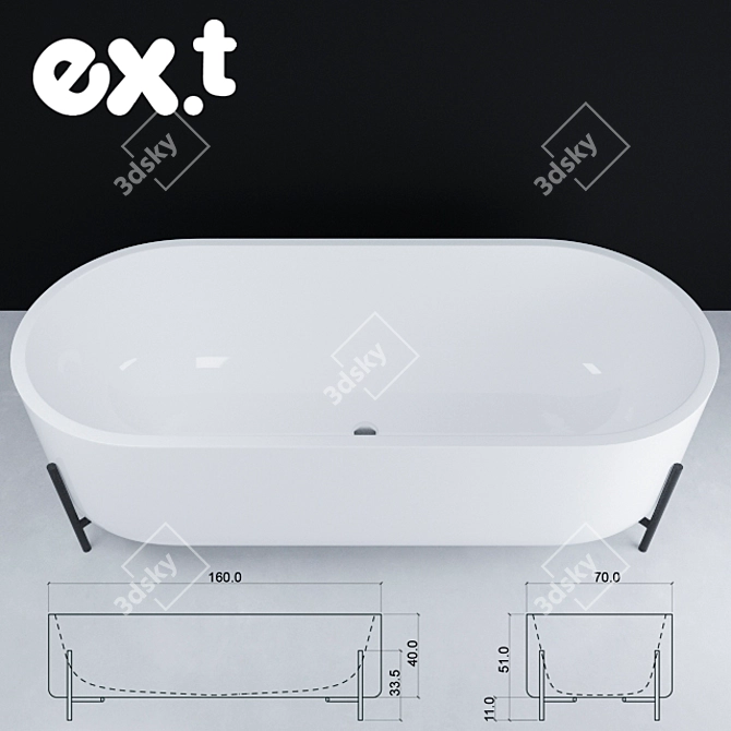 Stand Collection: Design Bath 3D model image 1