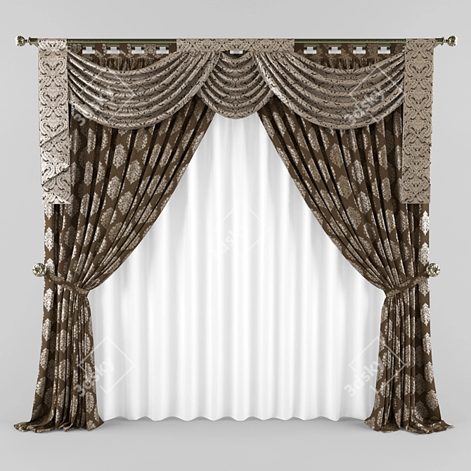 Elegant Classic Blind 3D model image 1