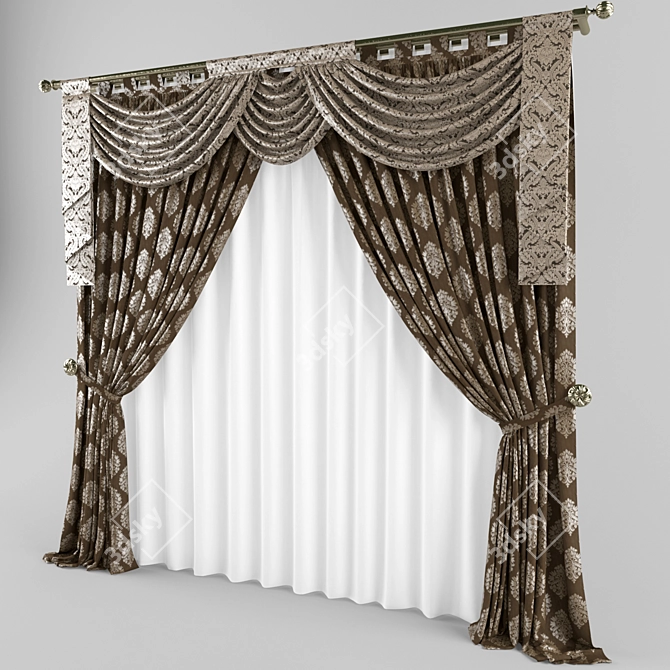 Elegant Classic Blind 3D model image 2