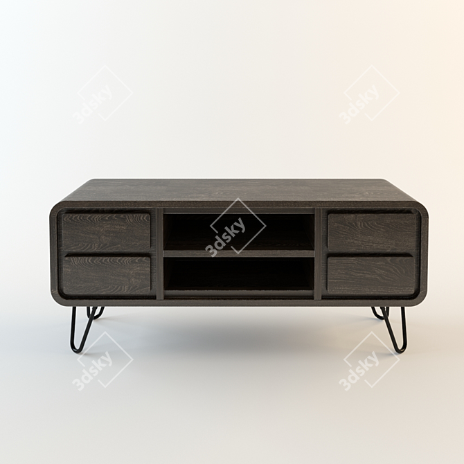 Loft Designe 240 - Modern TV Console 3D model image 1