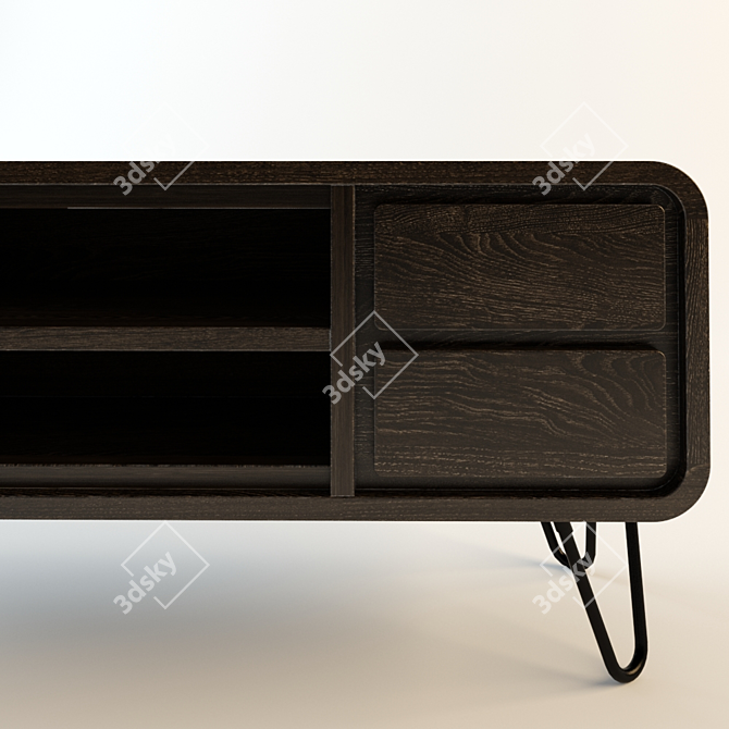 Loft Designe 240 - Modern TV Console 3D model image 3