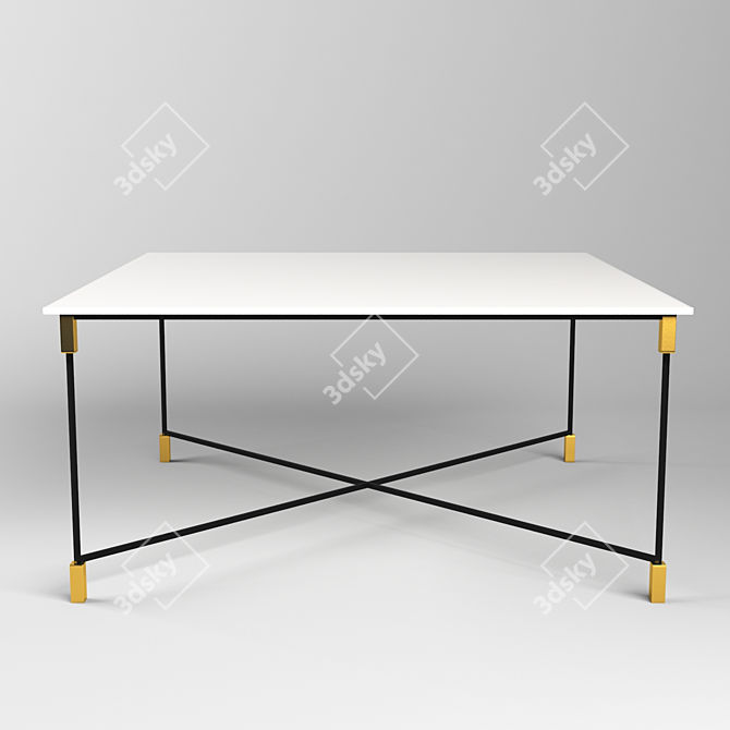 Modern Arflex Match Table 3D model image 1