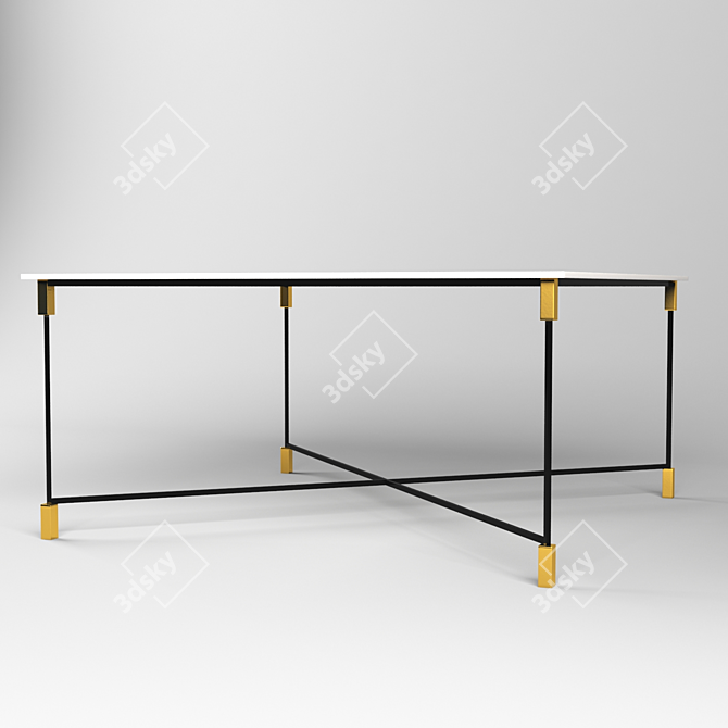 Modern Arflex Match Table 3D model image 2