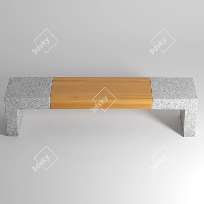 Elegant Giada Bench: Perfect for Any Space 3D model image 2