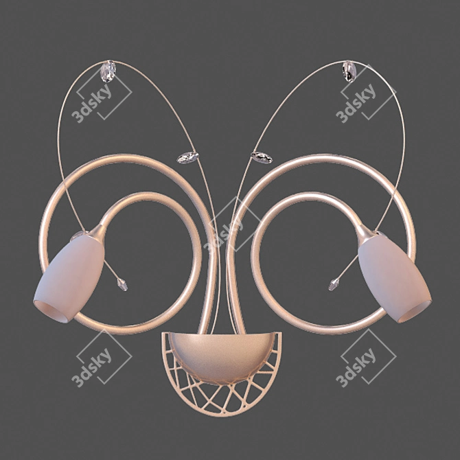 Elegant Kikka Oro Chandelier & Sconces 3D model image 3